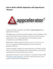 How to Build a Mobile Application with Appcelerator Titanium.pdf