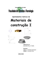 engenharia civil - construção - apontamentos teóricos de materiais de construção i.pdf