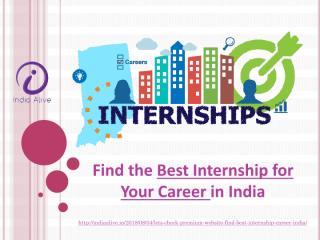 Best internship for your career in india.pdf