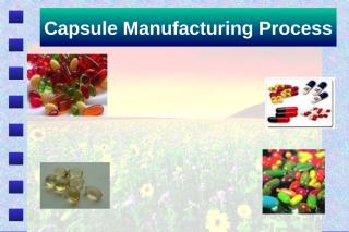 Capsule Manufacturing Process  للمشاهدة فقط.ppt