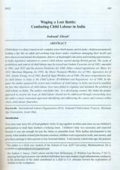 Waging a Lost Battle Combating Child Labour in India.pdf