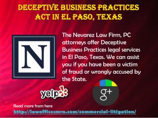 Deceptive Business Practices Act in El Paso, Texas.pdf